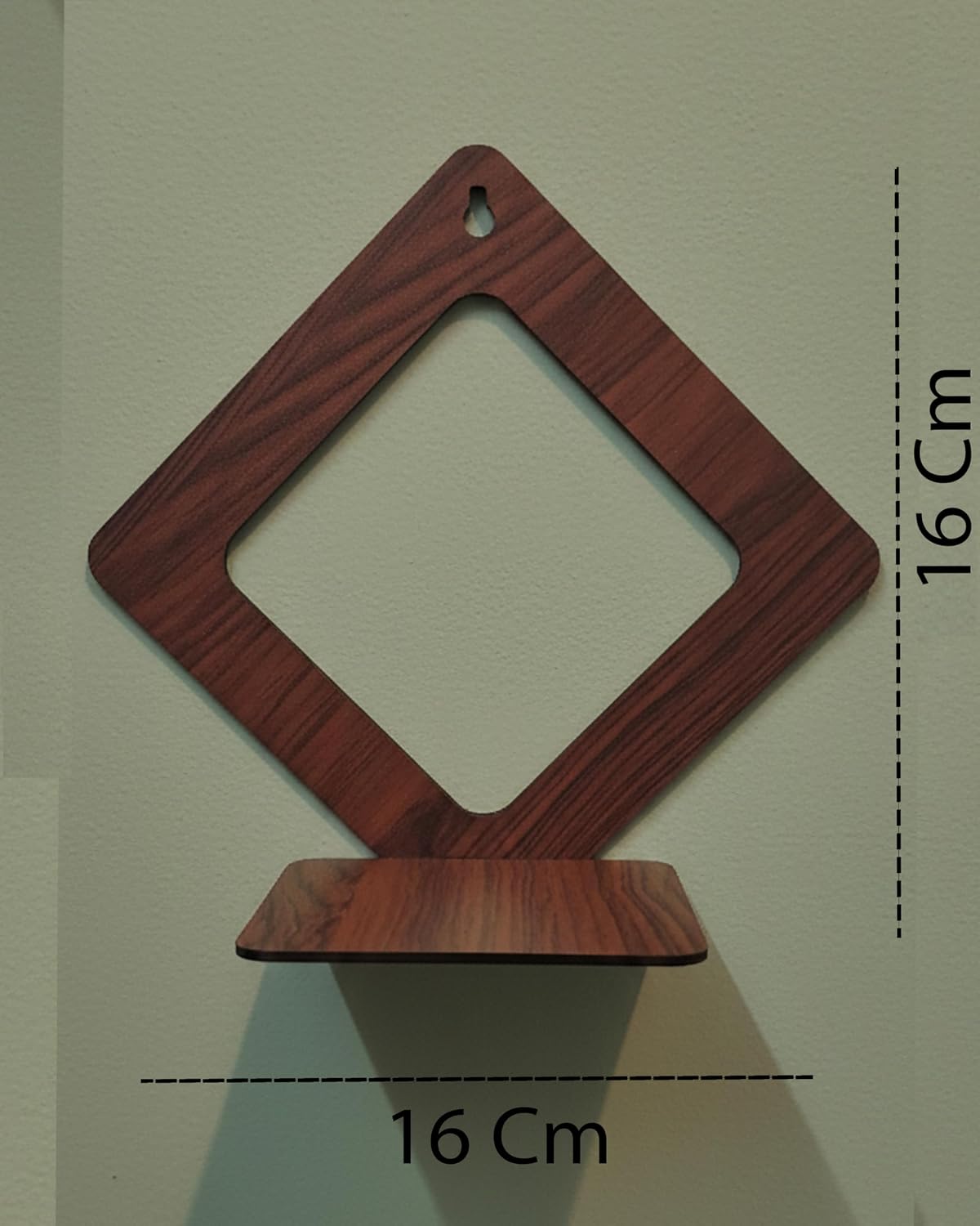 Wooden Tree Wall Shelf | Stylish Wall Mounted Shelf for Home & Office Décor | Engineered Wood, Brown | Storage & Display Rack for Living Room - Image 7