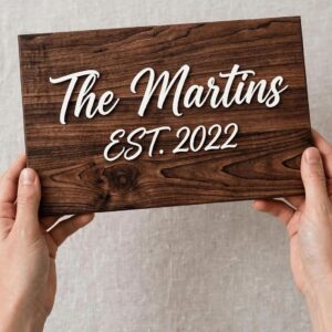 Avatar Decor Name plate for home entrance outdoor | Name plate | Wood Personalized NamePlate with 3D Letters | Door nameplates | Custom NamePlate For Home, Office and Outdoor Entrance | 15X30 cm | Wooden | Housewarming Gifts (15X30 Cm)