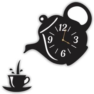 Teapot and Cup Wall Clock