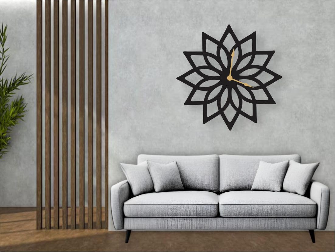 Modern Stylish Wall Clock for Home Decor – Silent Non-Ticking Designer Wall Watch with Large Numbers – Elegant Decorative Timepiece for Living Room, Bedroom, Office, Kitchen - Image 3