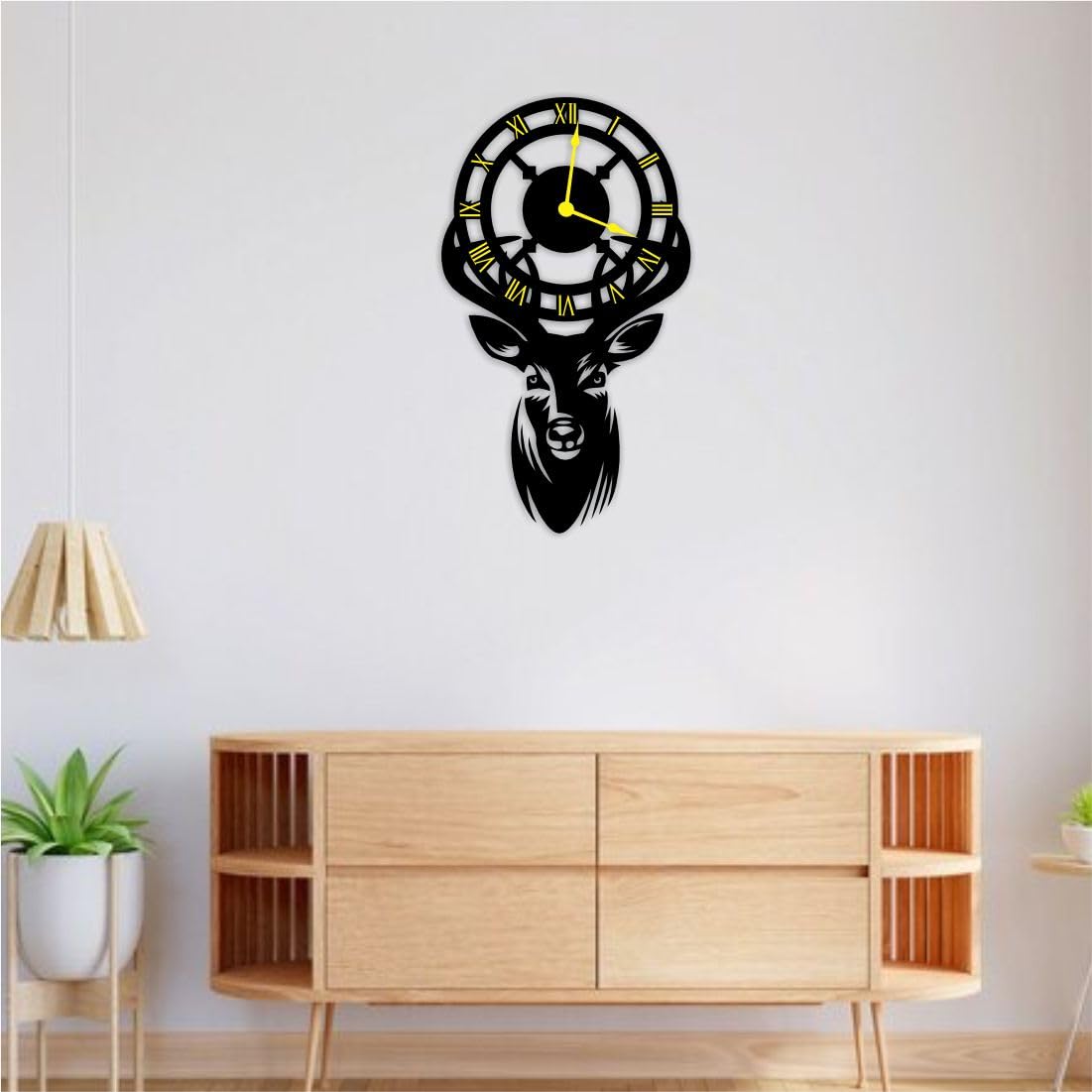 Deer Wall Clock for Kids Room & Home Décor – Stylish Cartoon Animal Design Wall Watch for Bedroom, Nursery, Living Room – Fun & Educational Timepiece for Children, Animal Lovers & Creative Interiors - Image 6