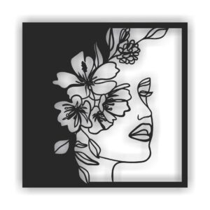 Lady Mandal Metal Wall Art by Laserwall