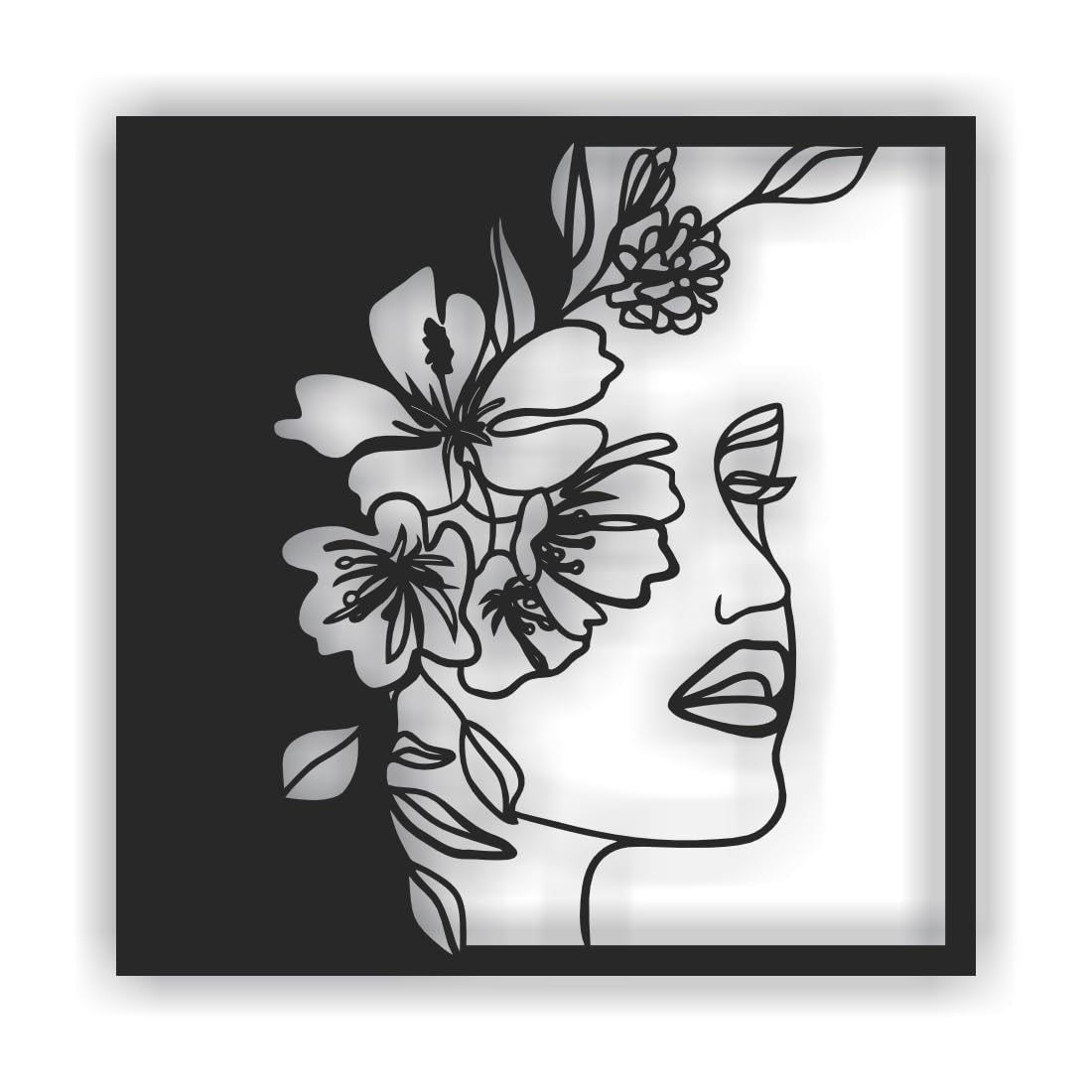 Lady Mandal Metal Wall Art by Laserwall