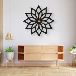 Modern Stylish Wall Clock for Home Decor – Silent Non-Ticking Designer Wall Watch with Large Numbers – Elegant Decorative Timepiece for Living Room, Bedroom, Office, Kitchen