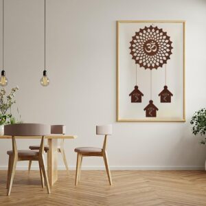 Wooden Wall Hanging for Home & Office Decor | Handcrafted Decorative Wall Art | Modern Wooden Panel for Living Room, Bedroom, Hallway | Stylish Home Decoration – Pack of 1
