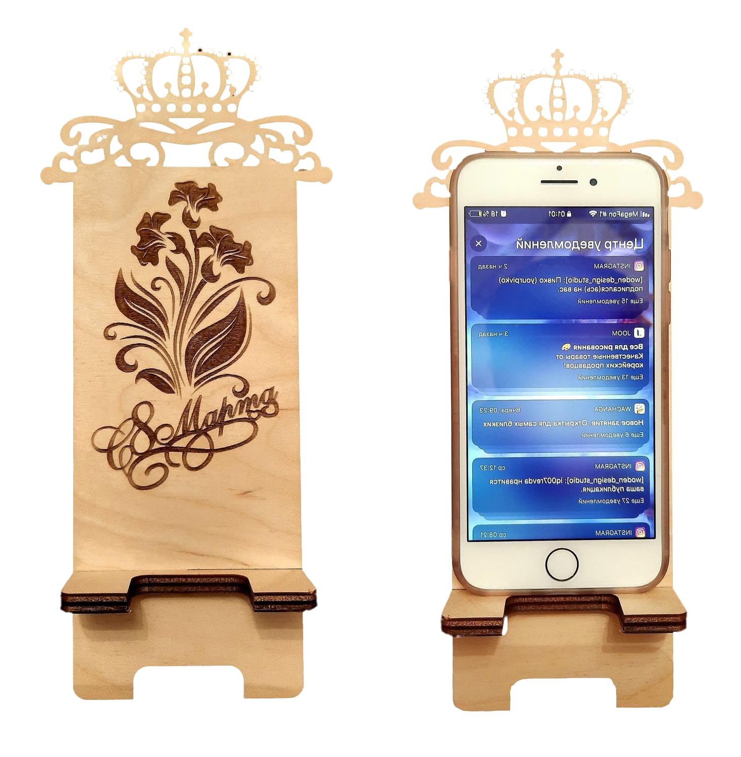 Modern Mobile Stand | Decorative Phone Holder for Desk, Table or Office – Stylish Mobile Display Stand & Functional Showpiece – Sleek Table Decor for Home & Workspace
