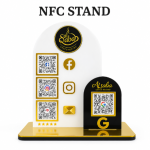 custom-nfc-qr-code-social-media-display-stand