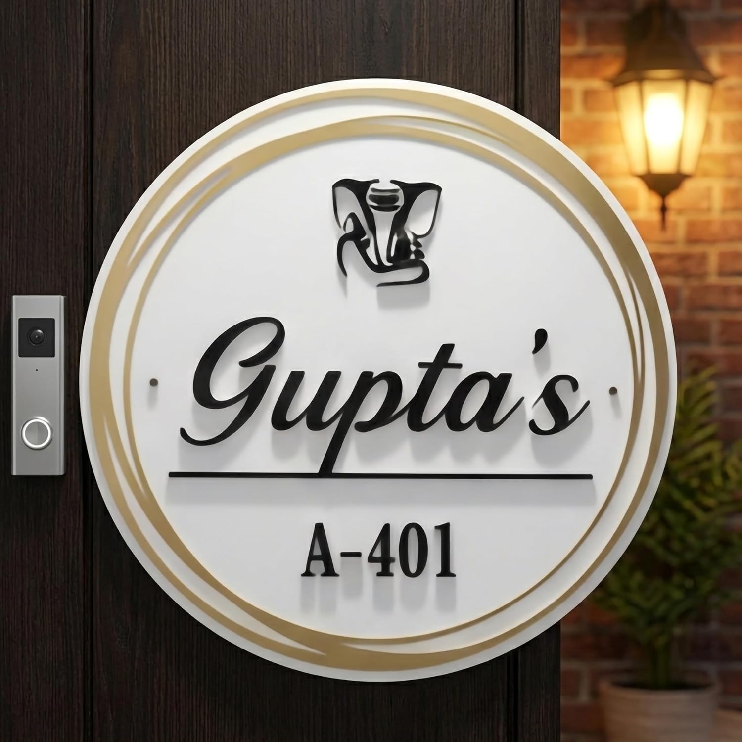 Avatar Decor 3D Acrylic Name Plate for Home Entrance