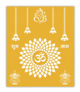 AVATARDECOR Custom Acrylic Om Symbol Wall Art for Pooja Room – Hindu Aum Mandala Decor for Mandir, Home Temple, Yoga, Meditation & Diwali – Spiritual Backdrop for Indian Festival & Prayer Space