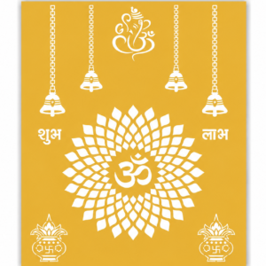 AVATARDECOR Custom Acrylic Om Symbol Wall Art for Pooja Room – Hindu Aum Mandala Decor for Mandir, Home Temple, Yoga, Meditation & Diwali – Spiritual Backdrop for Indian Festival & Prayer Space