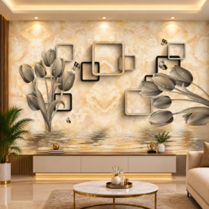 3d-golden-floral-pvc-wall-wallpaper